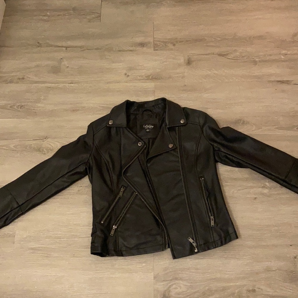 Faux leather jacket